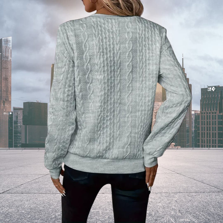 Ethel | Cable-Knit Zipper Sweater