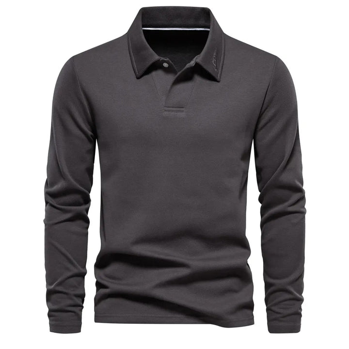 Zakari | Long-Sleeve Polo Shirt