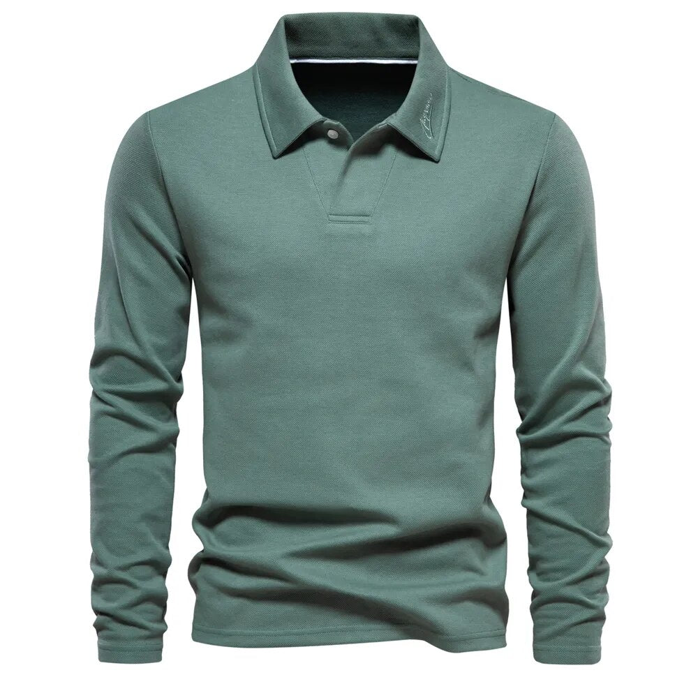 Zakari | Long-Sleeve Polo Shirt