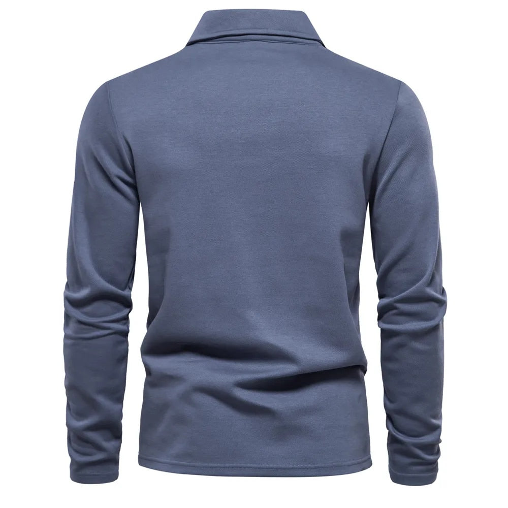 Zakari | Long-Sleeve Polo Shirt